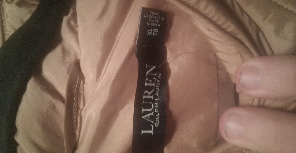 Ralph Lauren Womens Quilted Vest in Camel Xl